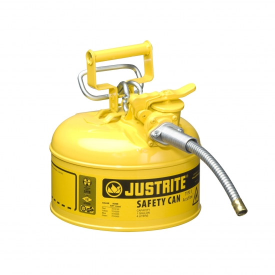 bidons de sécurité Type II Justrite Jaune